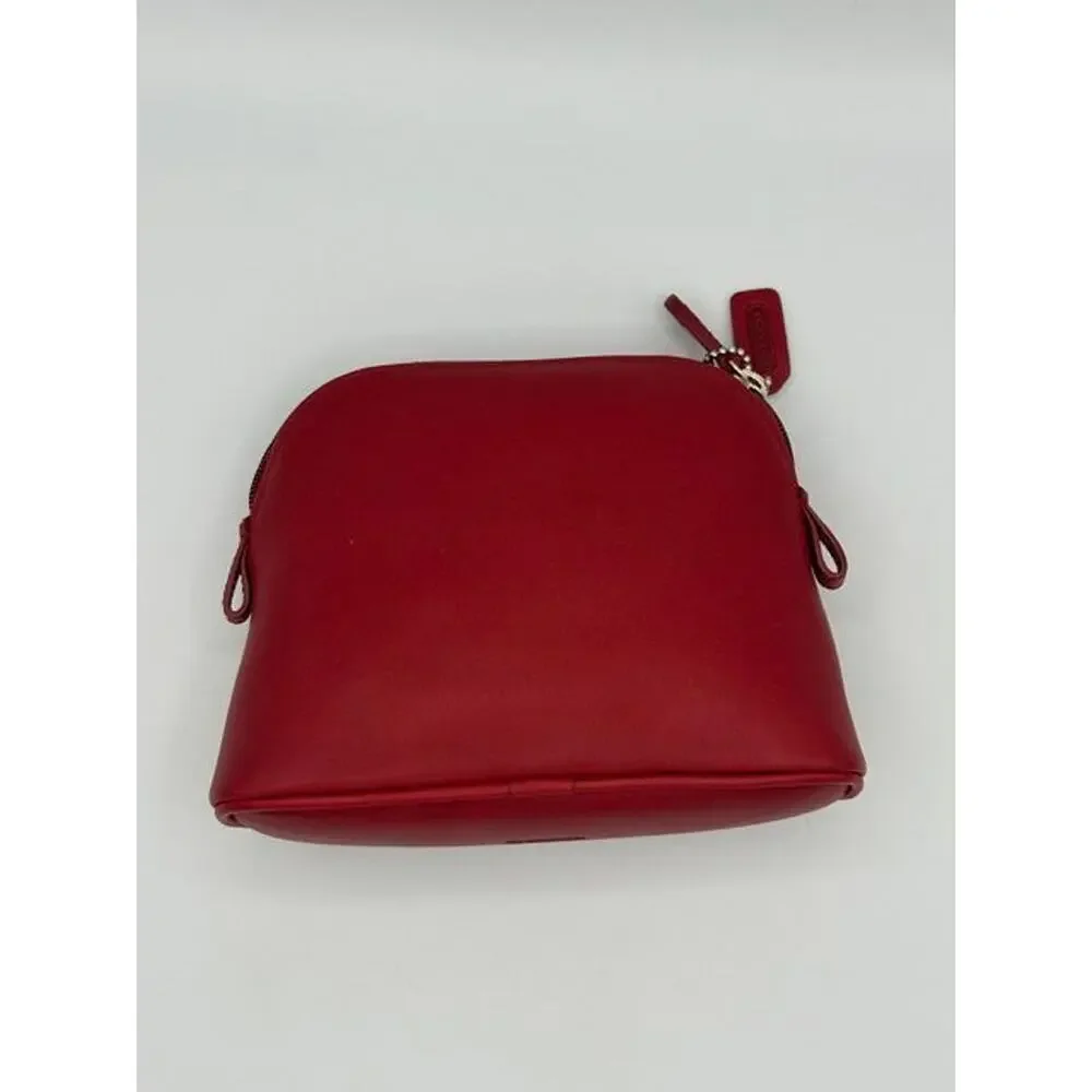 Coach Red Dome Cosmetic Case / Travel Pouch MINT